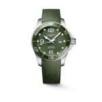 51423 761235621103 L37824069 orologio longines uomo aut cint gomma verde