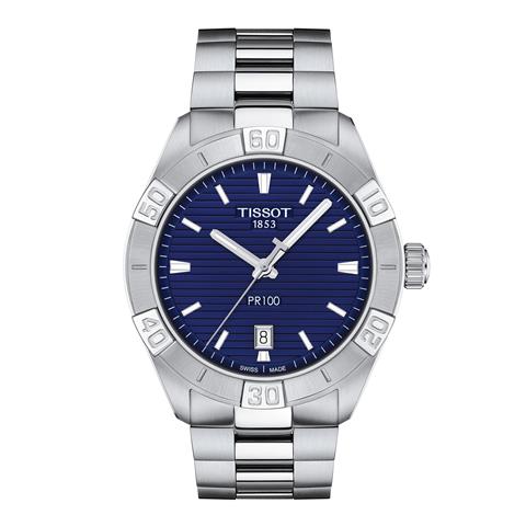 rbs55651f.jpg 55651 7611608297872 T101.610.11.041.00 bu movimento al quarzo bracciale acciaio 42mm quadrante blu con datario