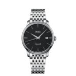 55673 7612330141204 M027.407.11.051.00 bu mido bracciale acciaio baroncelli heritage automatico fondo nero 39 mm
