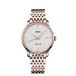 55674 7612330141228 M027.407.22.011.00 bu mido bracciale bicolore baroncelli fondo bianco automatico