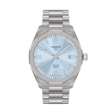 56292 7611608329900 T151.422.11.351.00 bu bracciale accialio movimento solare fondo celeste