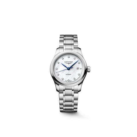 rbs56954f.jpg 56954 7612356235512 L2.449.4.87.6 bd longines master collection automatico fondo madre perla e diamanti 30mm