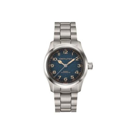 56968 7630458806867 H70405140 bu hamilton fondo blu amutomatico bracciale acciaio 38 mm