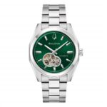 57002 8018225044688 96A349 bu bulova automatico fondo verde acciaio
