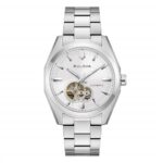 57003 8018225044657 96A345 bu bulova bracciale acciaio movimento automatico fondo bianco