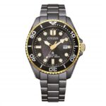 57011 8018225043872 BN0264-53E bu citizen acciaio brunito con dettagli oro eco-drive 200m