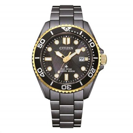 57011 8018225043872 BN0264-53E bu citizen acciaio brunito con dettagli oro eco-drive 200m