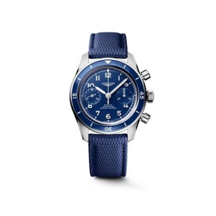 57032 7612356234966 L3.721.4.93.9 bu longines pilot flyback ghiera e sfondo blu cinturino caucciu blu automatico 10 bar