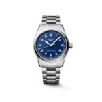 57033 7612356234942 L3.809.4.93.6 bu longines pilot automatico bracciale acciaio fondo blu